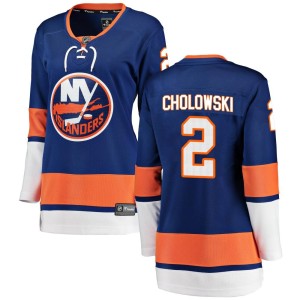 Dennis Cholowski Women's Fanatics Branded New York Islanders Breakaway Blue Home Jersey