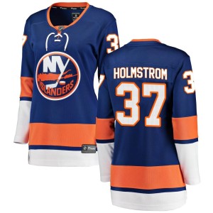 Simon Holmstrom Women's Fanatics Branded New York Islanders Breakaway Blue Home Jersey