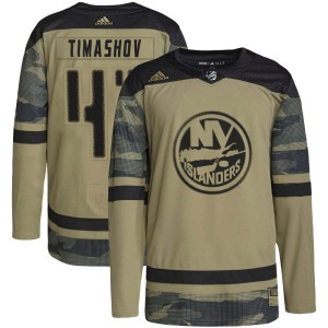 Dmytro Timashov Youth Adidas New York Islanders Authentic Camo Military Appreciation Practice Jersey
