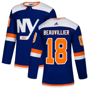 Anthony Beauvillier Men's Adidas New York Islanders Authentic Blue Alternate Jersey