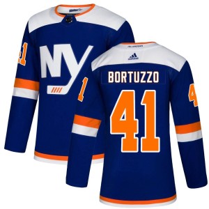 Robert Bortuzzo Men's Adidas New York Islanders Authentic Blue Alternate Jersey