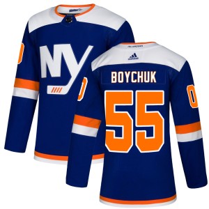 Johnny Boychuk Men's Adidas New York Islanders Authentic Blue Alternate Jersey