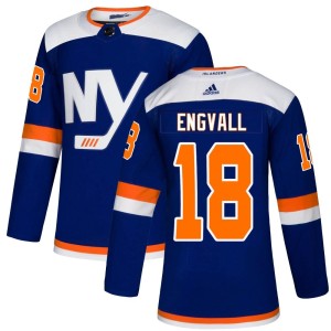 Pierre Engvall Men's Adidas New York Islanders Authentic Blue Alternate Jersey