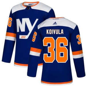 Otto Koivula Men's Adidas New York Islanders Authentic Blue Alternate Jersey