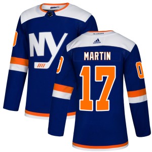 Matt Martin Men's Adidas New York Islanders Authentic Blue Alternate Jersey