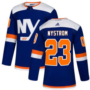 Bob Nystrom Men's Adidas New York Islanders Authentic Blue Alternate Jersey