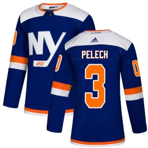 Adam Pelech Men's Adidas New York Islanders Authentic Blue Alternate Jersey