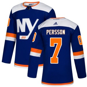 Stefan Persson Men's Adidas New York Islanders Authentic Blue Alternate Jersey