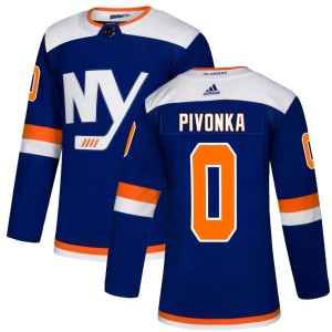Jacob Pivonka Men's Adidas New York Islanders Authentic Blue Alternate Jersey