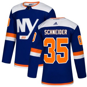 Cory Schneider Men's Adidas New York Islanders Authentic Blue Alternate Jersey