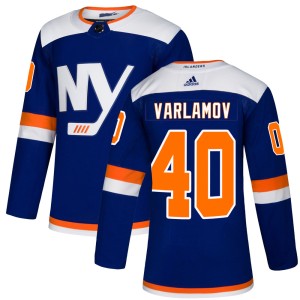 Semyon Varlamov Men's Adidas New York Islanders Authentic Blue Alternate Jersey