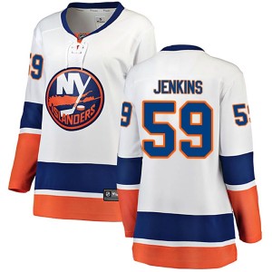 Blade Jenkins Women's Fanatics Branded New York Islanders Breakaway White Away Jersey