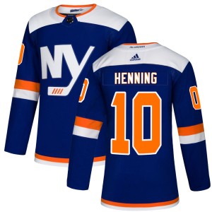 Lorne Henning Youth Adidas New York Islanders Authentic Blue Alternate Jersey