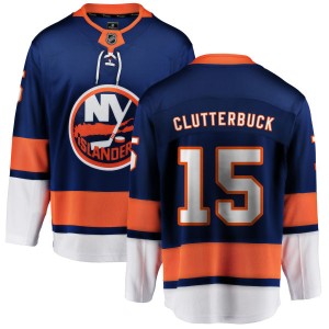 Cal Clutterbuck Youth Fanatics Branded New York Islanders Breakaway Blue Home Jersey