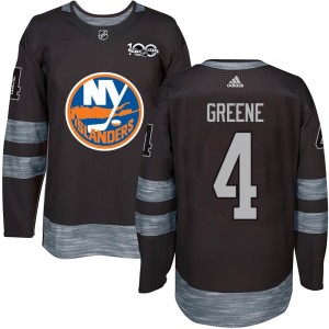 Andy Greene Men's New York Islanders Authentic Green Black 1917-2017 100th Anniversary Jersey