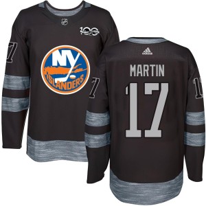 Matt Martin Men's New York Islanders Authentic Black 1917-2017 100th Anniversary Jersey