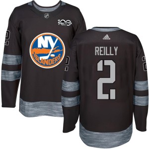 Mike Reilly Men's New York Islanders Authentic Black 1917-2017 100th Anniversary Jersey