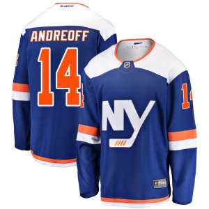 Andy Andreoff Youth Fanatics Branded New York Islanders Breakaway Blue Alternate Jersey