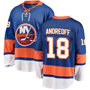 Andy Andreoff Youth Fanatics Branded New York Islanders Breakaway Blue Home Jersey