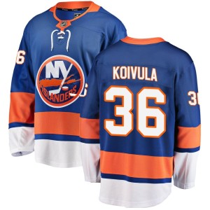 Otto Koivula Youth Fanatics Branded New York Islanders Breakaway Blue Home Jersey