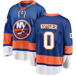Christian Krygier Youth Fanatics Branded New York Islanders Breakaway Blue Home Jersey