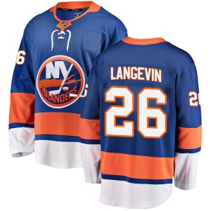 Dave Langevin Youth Fanatics Branded New York Islanders Breakaway Blue Home Jersey