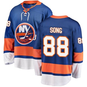 Andong Song Youth Fanatics Branded New York Islanders Breakaway Blue Home Jersey