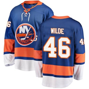 Bode Wilde Youth Fanatics Branded New York Islanders Breakaway Blue Home Jersey
