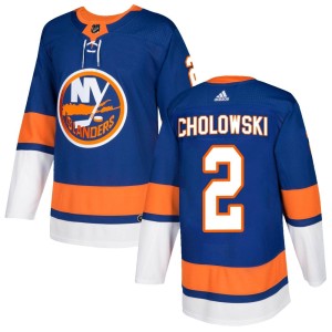 Dennis Cholowski Men's Adidas New York Islanders Authentic Royal Home Jersey