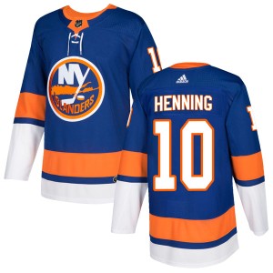 Lorne Henning Men's Adidas New York Islanders Authentic Royal Home Jersey