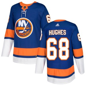 Bobby Hughes Men's Adidas New York Islanders Authentic Royal Home Jersey