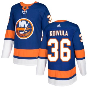 Otto Koivula Men's Adidas New York Islanders Authentic Royal Home Jersey