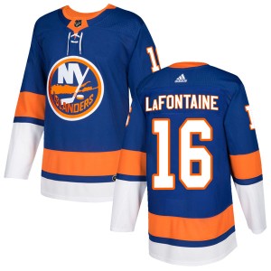 Pat LaFontaine Men's Adidas New York Islanders Authentic Royal Home Jersey