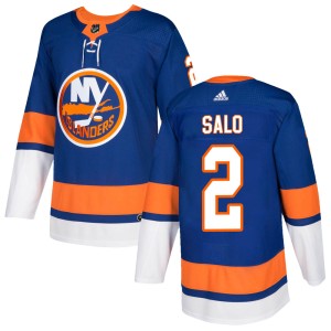 Robin Salo Men's Adidas New York Islanders Authentic Royal Home Jersey