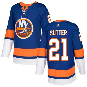 Brent Sutter Men's Adidas New York Islanders Authentic Royal Home Jersey