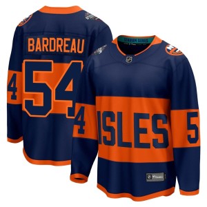 Cole Bardreau Men's Fanatics Branded New York Islanders Breakaway Navy 2024 Stadium Series Jersey