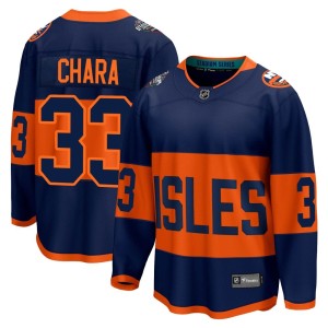 Zdeno Chara Men's Fanatics Branded New York Islanders Breakaway Navy 2024 Stadium Series Jersey