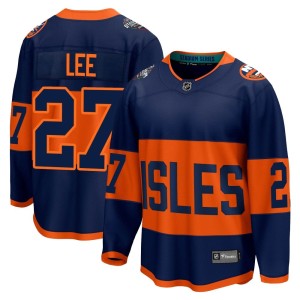 Anders Lee Men's Fanatics Branded New York Islanders Breakaway Navy 2024 Stadium Series Jersey
