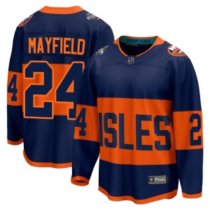 Scott Mayfield Men's Fanatics Branded New York Islanders Breakaway Navy 2024 Stadium Series Jersey