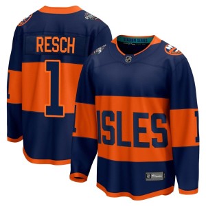 Glenn Resch Men's Fanatics Branded New York Islanders Breakaway Navy 2024 Stadium Series Jersey