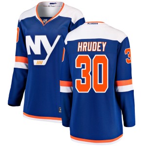 Kelly Hrudey Women's Fanatics Branded New York Islanders Breakaway Blue Alternate Jersey