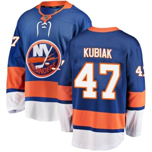 Jeff Kubiak Men's Fanatics Branded New York Islanders Breakaway Blue Home Jersey