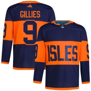 Clark Gillies Men's Adidas New York Islanders Authentic Navy 2024 Stadium Series Primegreen Jersey