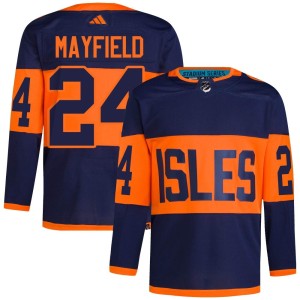Scott Mayfield Men's Adidas New York Islanders Authentic Navy 2024 Stadium Series Primegreen Jersey