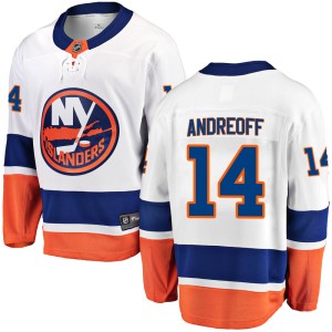 Andy Andreoff Men's Fanatics Branded New York Islanders Breakaway White Away Jersey