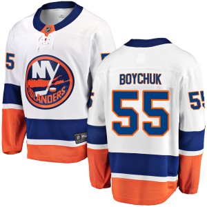 Johnny Boychuk Men's Fanatics Branded New York Islanders Breakaway White Away Jersey