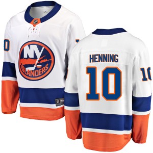 Lorne Henning Men's Fanatics Branded New York Islanders Breakaway White Away Jersey