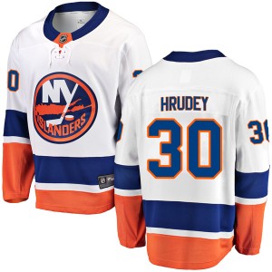 Kelly Hrudey Men's Fanatics Branded New York Islanders Breakaway White Away Jersey
