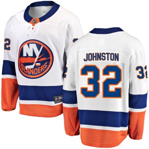 Ross Johnston Men's Fanatics Branded New York Islanders Breakaway White Away Jersey