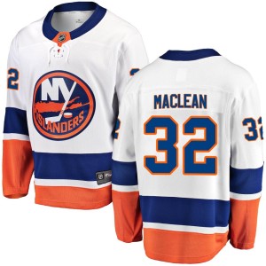 Kyle Maclean Men's Fanatics Branded New York Islanders Breakaway White Kyle MacLean Away Jersey